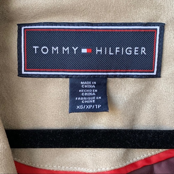 Tommy Hilfiger Light Suede and Gold Moto Jacket - Picture 5 of 12